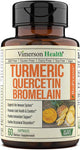 Quercetin with Bromelain & Turmeric Curcumin 60 capsules