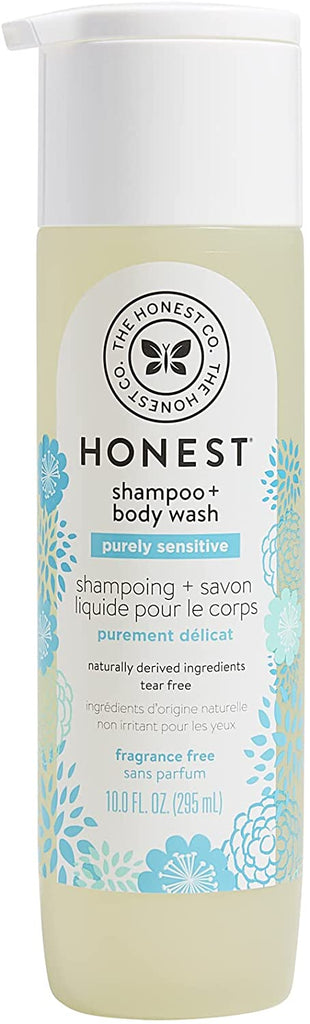 The Honest Company Baby Shampoo + Body Wash, Sensitive Fragrance Free, 10  fl. oz.